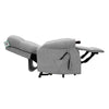 Astoria Dual Motor Lift & Tilt Chair Silver side view picture of reclined chair