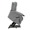 Astoria Dual Motor Lift & Tilt Chair Silver side view picture of the lifted up chair