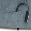 Astoria Dual Motor Lift & Tilt Chair Steel close view picture of the side pocket