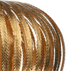 Atticus 5 Light Pendant Gold close view picture of the shade design