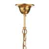 Atticus 5 Light Pendant Gold close view picture of the fitting plate