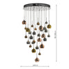 Aurelia 30lt Cluster Pendant Black Chrome picture with measureents