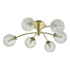 Avari 6 Light Semi Flush Satin Brass picture onn the white background