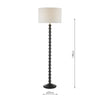 Azana Floor Lamp Matt Black Base Only picture with dimenions