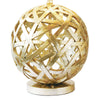 Balthazar Table Lamp Antique Gold globe golden base