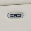 Banbury 2 Seater Sofa Recliner Light Grey close view picture of the power pane