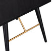 Contemporary Nightstand with Black Metal Legs