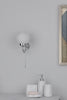 Barclay Bathroom Wall Light Polished Chrome Opal Glass IP44 perfect for bathrooms