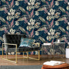 Belgravia Paradise Garden Tropical Jungle Navy Wallpaper life style picture