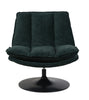 Bella Accent Chair Dark Green front view picture