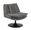 Bella Accent Chair Grey with a swivel function