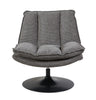 Bella Accent Chair Grey front view picture of the chair