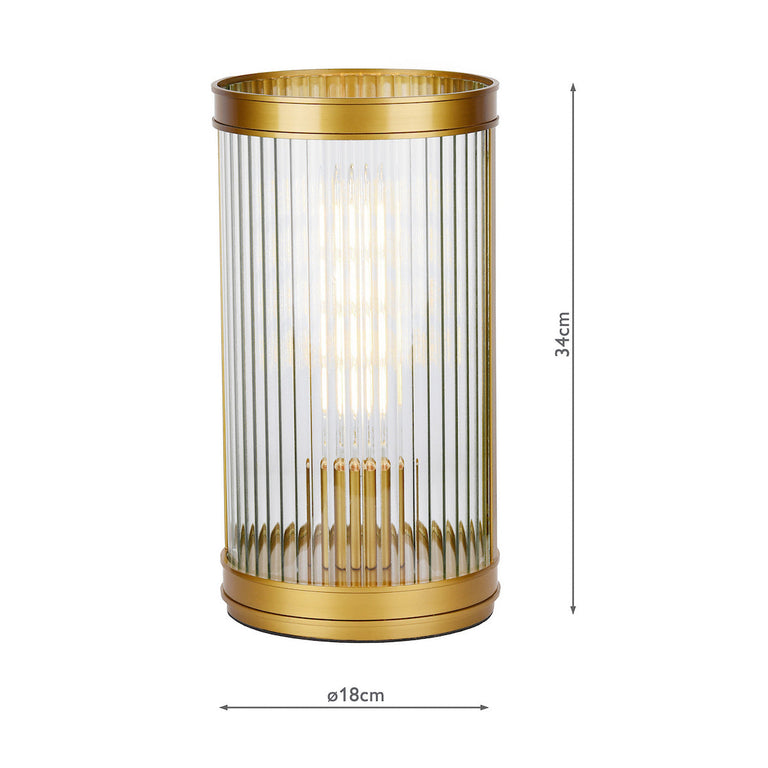 Bianka Table Lamp Satin Bronze - Industrial Table Lamp Collection