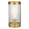 Bianka Table Lamp Satin Bronze picture with switched on light