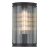 Bianka Wall Light Matt Black picture with swithed on light