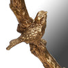 Bird Mirror Antique Gold close view picture of the bird on the frame