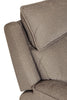 Blaine 2 Seater Sofa Electric Recliner Latte close view picture of the headrest