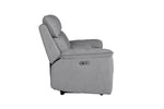 Blaine 2 Seater Sofa Recliner With Console Greige picture from the side