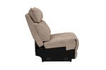 Blaine Armless Sectional Sofa Latte side view picture