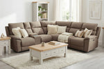 Blaine Armless Sectional Sofa Latte life style picture
