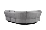 Blaine Corner Group Electric Recliner Greige back view picture
