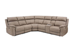 Blaine Corner Sofa Electric Recliner Latte large version of the sofa size