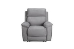 Blaine Electric Recliner Armchair Greige front view picture