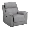 Blaine Electric Recliner Armchair Greige picture on the white background
