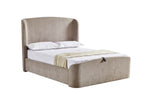 Blaire 4'6 Ottoman Bed Beige picture on the white background