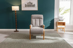 Blaze Accent Chair Silver front view picture