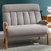 Blaze 2 Seater Sofa Silver life style picture
