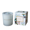 Chic candle with a blooming bluebell design.
