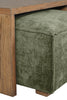 Modern Footstool Design with Coffee Table Set in Olive
