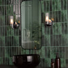 Bolton Bathroom Wall Light Polished Chrome IP44 life style picture in the bathroom