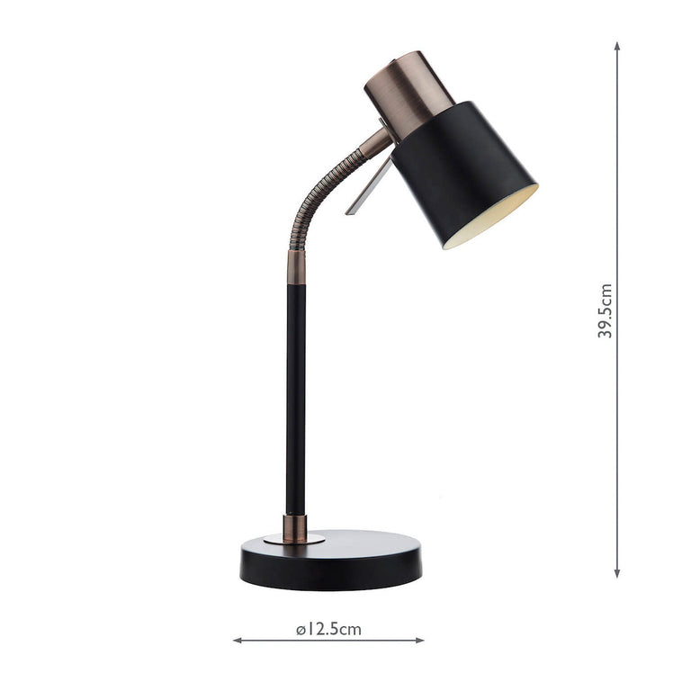 Bond Floor Lamp Black and Copper - Stylish Floor Lighting