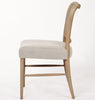 Bonnie Steeple Fabric Dining Chairs Pair of 2 with a rattan backrest