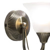 Boston Wall Light Antique Brass close view pictuer of the fitting plate