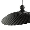 Bouvier Easy Fit Pendant Matt Black with a modern ribbed shade