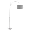 Bow Floor Lamp Satin Nickel Base Only shade sold separately