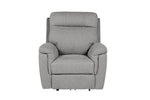 Bowie Electric Recliner Armchair Grey front view picture