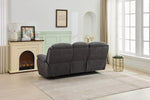 Bremen 3 Seater Sofa Electric Recliner Gunmetal picture from the back