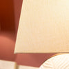 Brooke Ceramic Table Lamp 69 cm close view picture of the lined shade