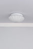 Cafe Bathroom Flush Scalloped Opal Glass IP44 perfect for a bathroom