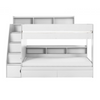 Chic bunk bed with a clean and minimalist aesthetic.