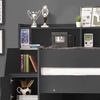 Contemporary bunk bed with a minimalist aesthetic.