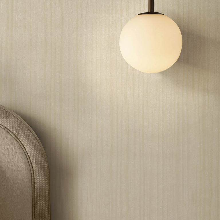 Boutique Cascade Wallpaper Sand - Folded Fabric Texture Wall Covering
