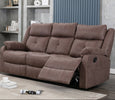 Casey 3 Seater Sofa Recliner Chestnut life style photo with opened seat