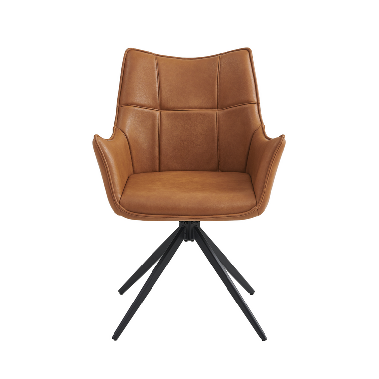 Casia Dining Armchair Tan (Set of 2)