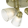 Contemporary lighting Cedric 3 light flush ceiling fixture

