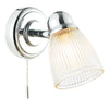Cedric Bathroom Wall Spotlight Polished Chrome IP44 picture on the white background